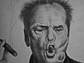 Jack Nicholson, Charcoal Drawing